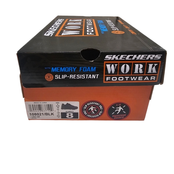 Sketchers Work Relaxed Fit: Uno SR - Sutal size 8, Black - Picture 9 of 14